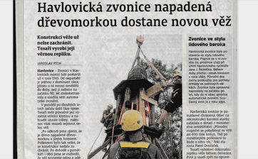 Havlovická zvonice dostane novou věž