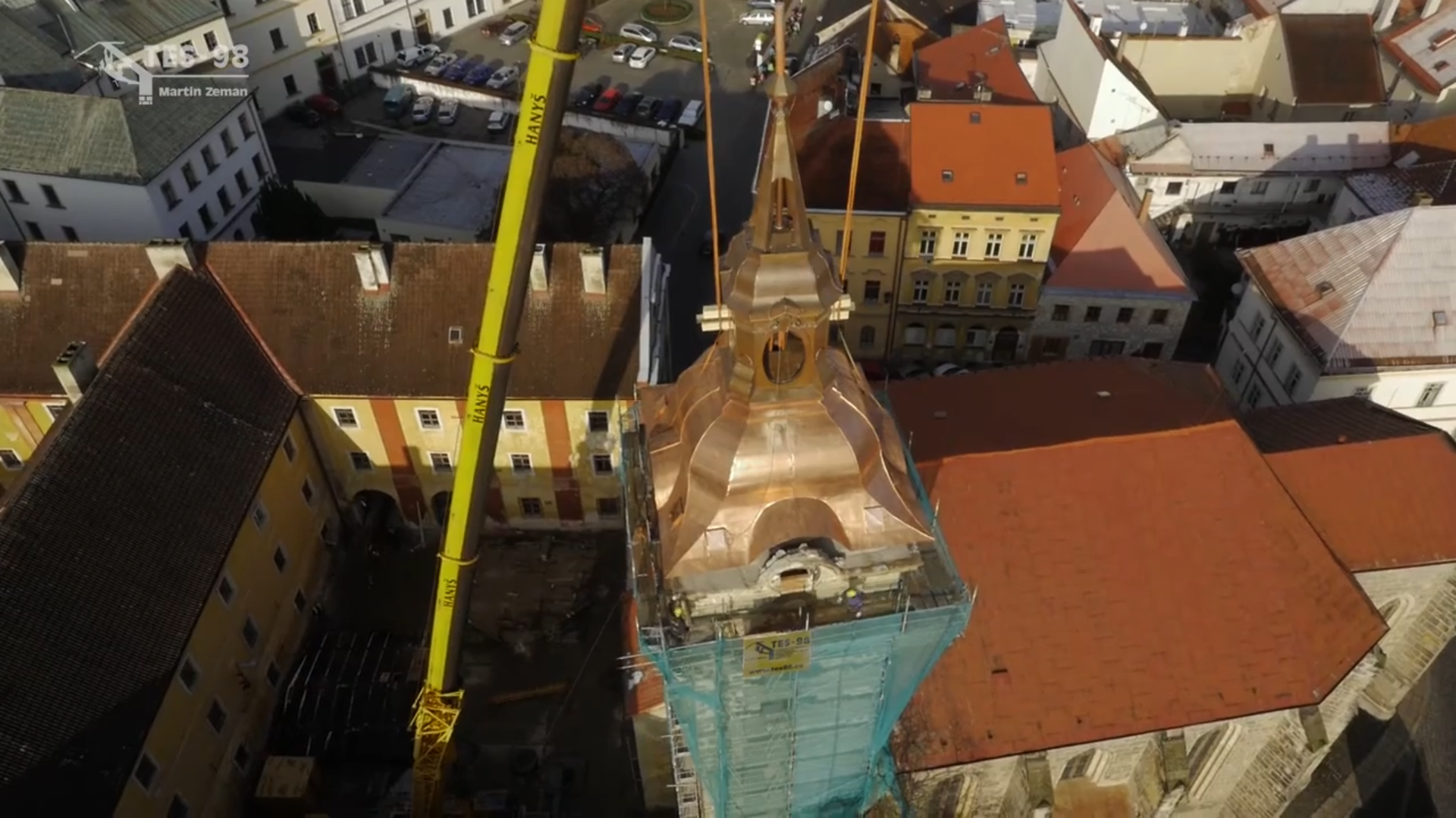 Rekonstrukce a vyzdvižení kopule kostela sv. Ignáce v Jičíně na věž